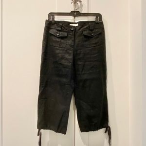 michael kors black cropped pants